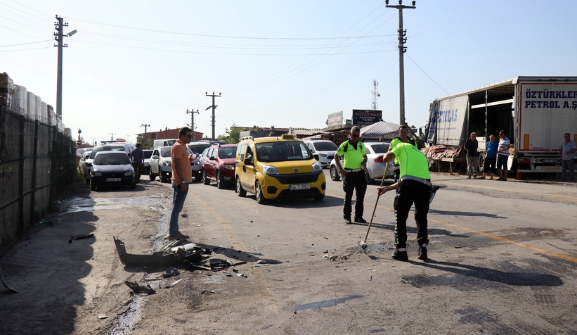 Polis hırsız kovalamacası kazayla bitti
