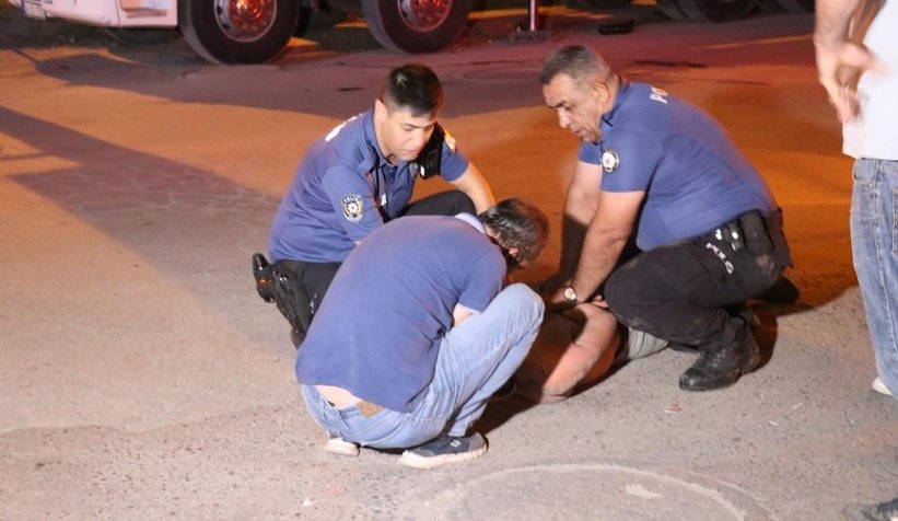 Polislere ve babasına zor anlar yaşattı