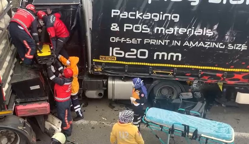 Polonyalı sürücü böyle kurtarıldı