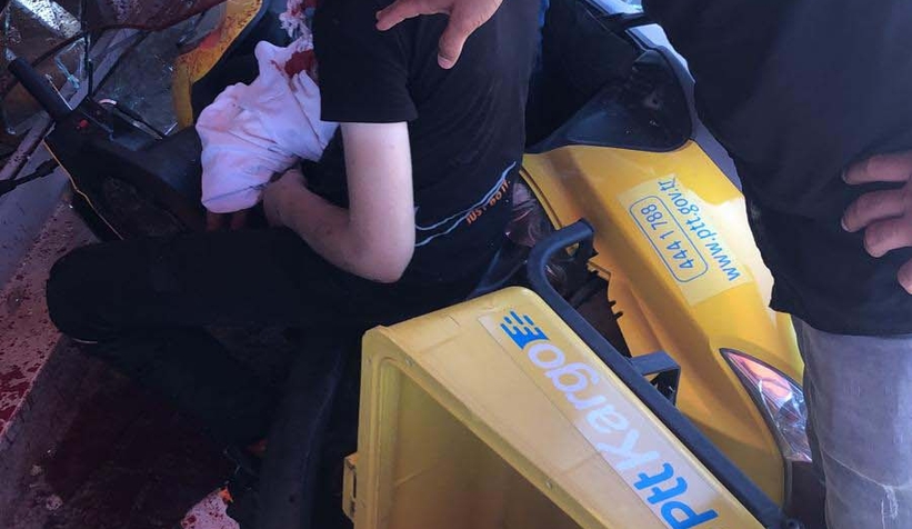 PTT'nin motosikletini çaldı kaçarken fırına girdi