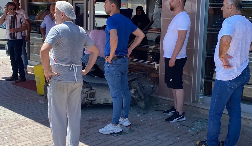 PTT'nin motosikletini çaldı kaçarken fırına girdi