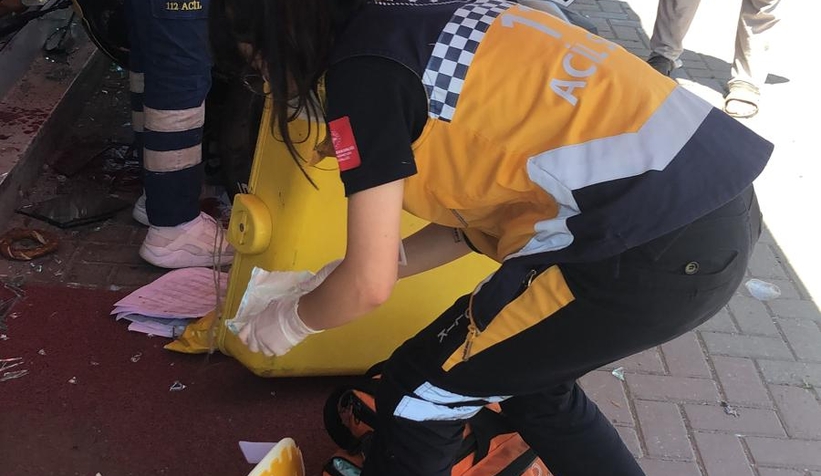 PTT'nin motosikletini çaldı kaçarken fırına girdi