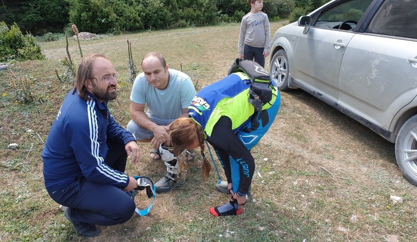 Ralli şampiyonasında kaza anı kamerada