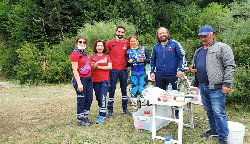 Ralli şampiyonasında kaza anı kamerada