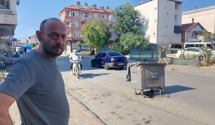 Rögar Yanındaki Çukur Lastik Patlattı