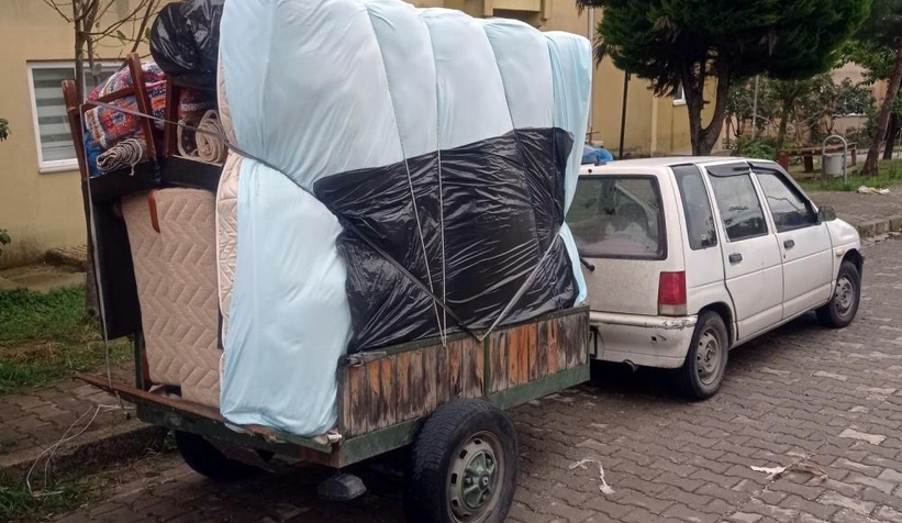 Römorku böyle çaldı