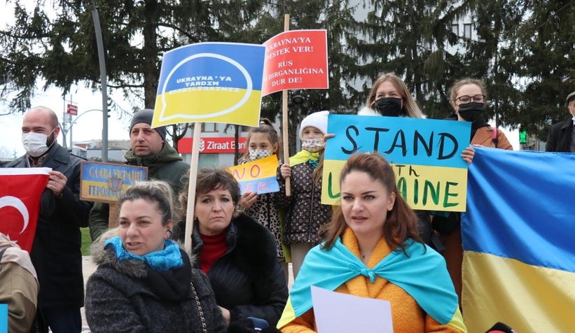 Rusya'yı protesto ettiler