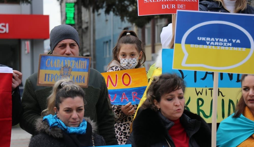 Rusya'yı protesto ettiler