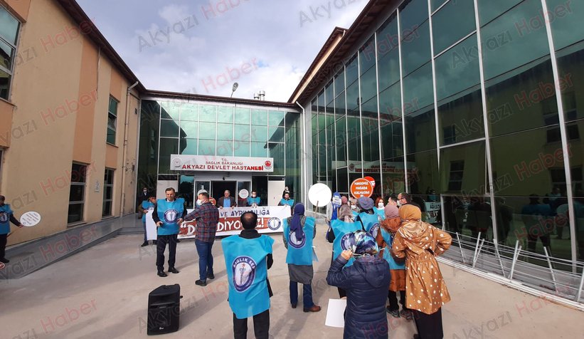 Sağlık çalışanlarından iş bırakma eylemi