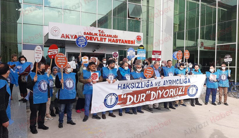 Sağlık çalışanlarından iş bırakma eylemi