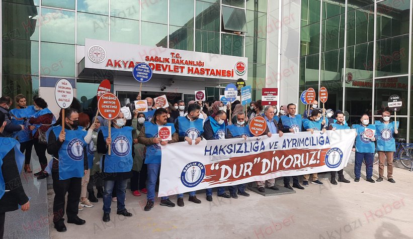 Sağlık çalışanlarından iş bırakma eylemi