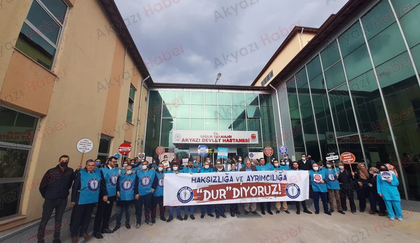 Sağlık çalışanlarından iş bırakma eylemi