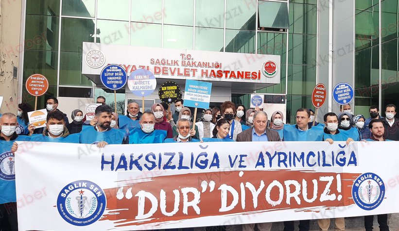 Sağlık çalışanlarından iş bırakma eylemi