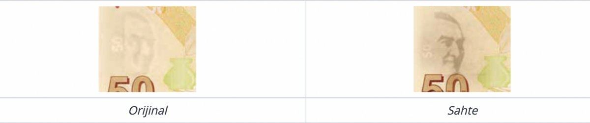 Sahte banknotların özellikleri