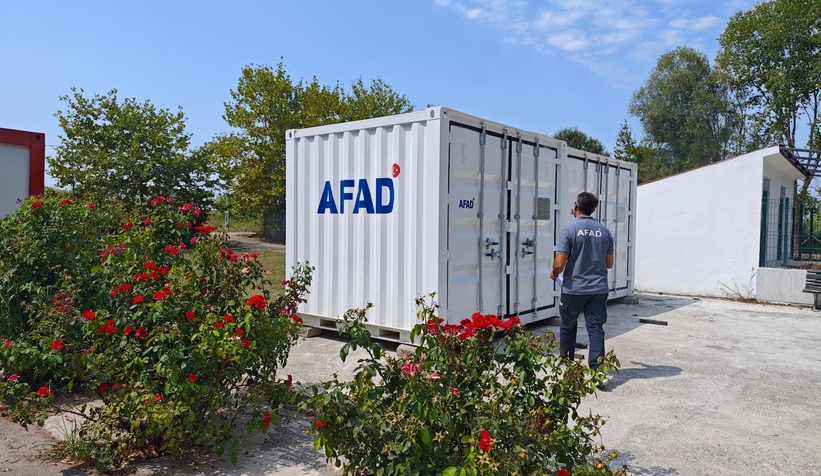 Sakarya'da 3 ilçeye afet konteyneri