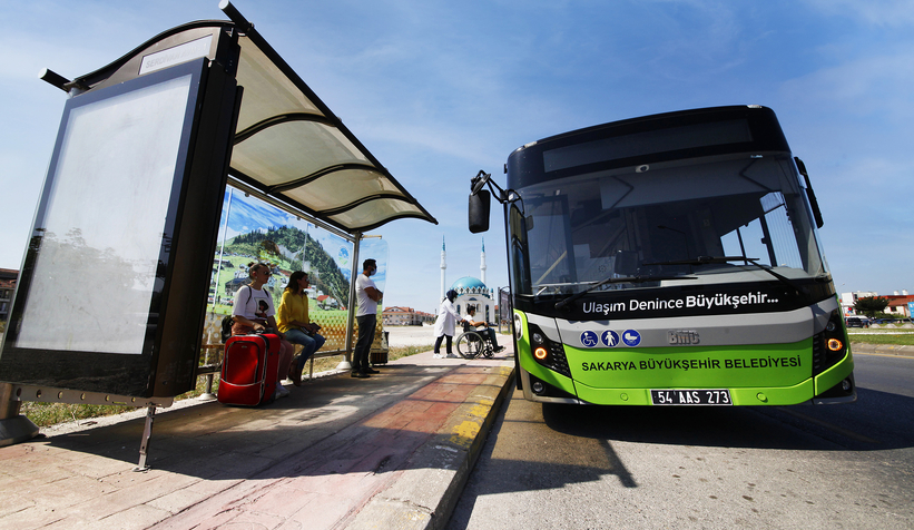 Sakarya'da bayramda ücretsiz ulaşımı 100 bin kişi kullandı