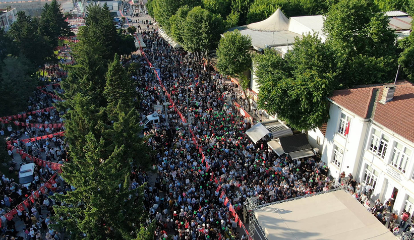 Sakarya'da büyük Filistin yürüyüşü