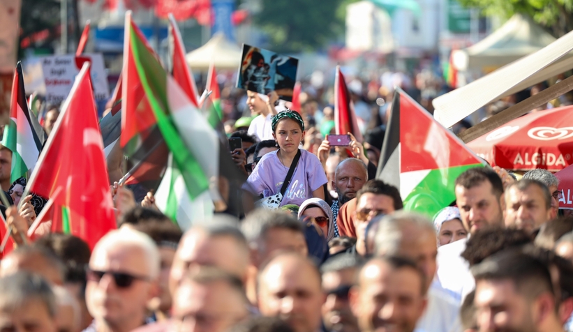 Sakarya'da büyük Filistin yürüyüşü