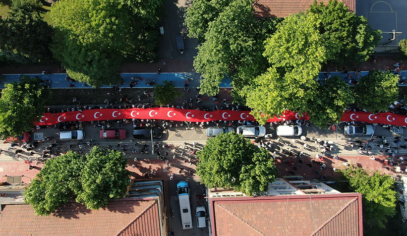Sakarya'da büyük Filistin yürüyüşü
