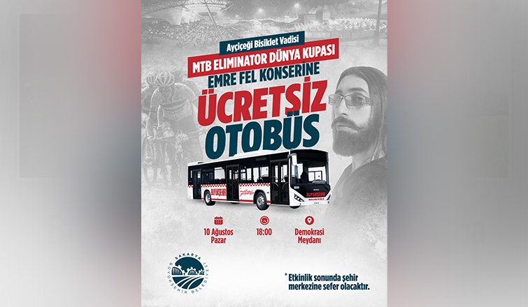 Sakarya'da Dünya Kupası'na ücretsiz ulaşım