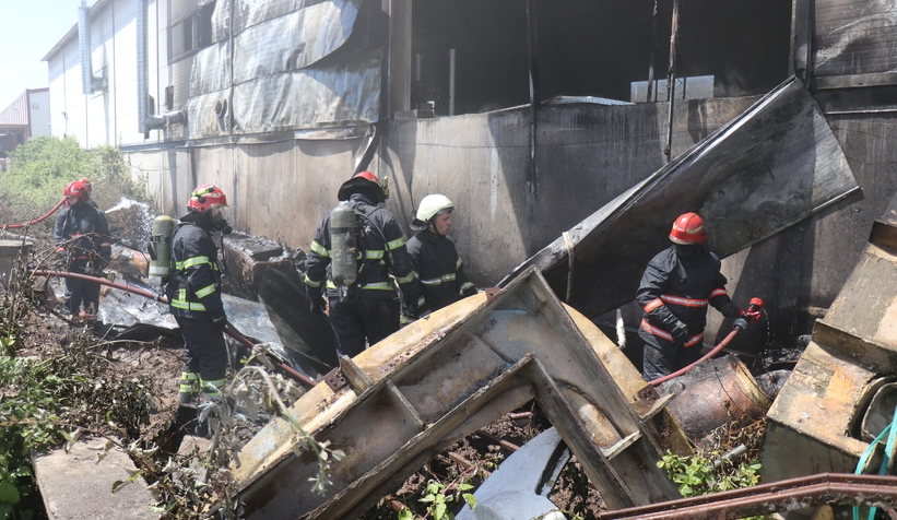 Sakarya'da fabrika yangını