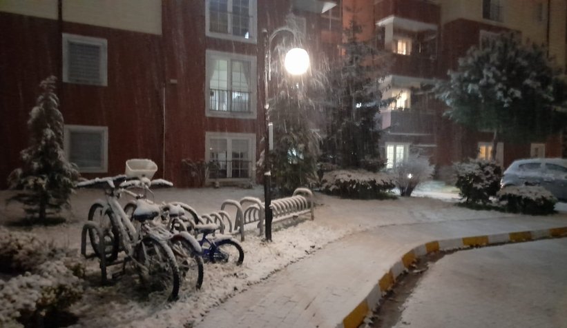 Sakarya'da kar yağışı başladı