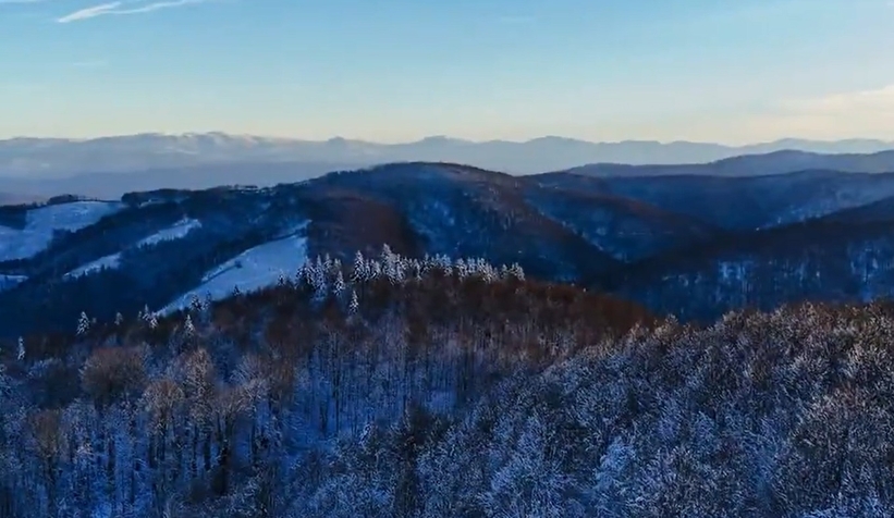 Sakarya'da karla gelen güzellik