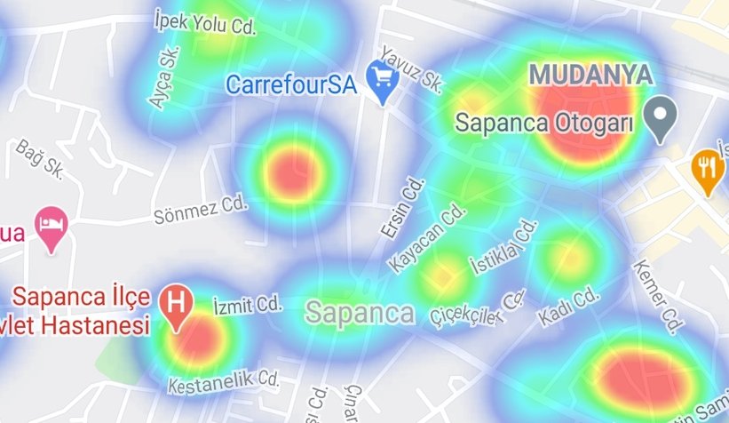 Sakarya'da korona alarmı, İşte en tehlikeli yerler