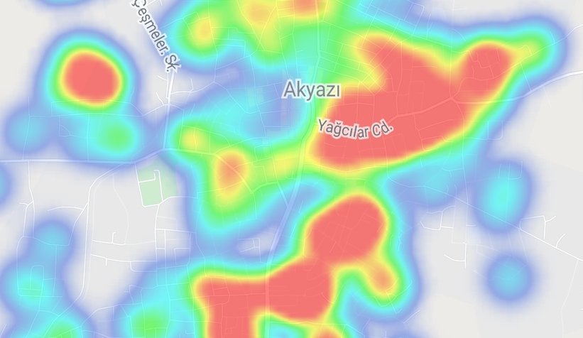 Sakarya'da korona alarmı, İşte en tehlikeli yerler