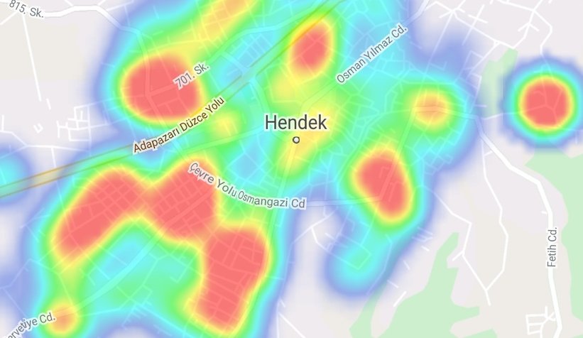 Sakarya'da korona alarmı, İşte en tehlikeli yerler