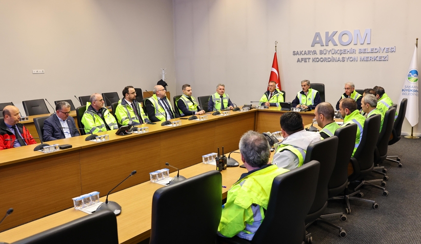 Sakarya'da kriz masası kuruldu