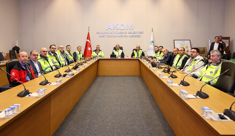 Sakarya'da kriz masası kuruldu