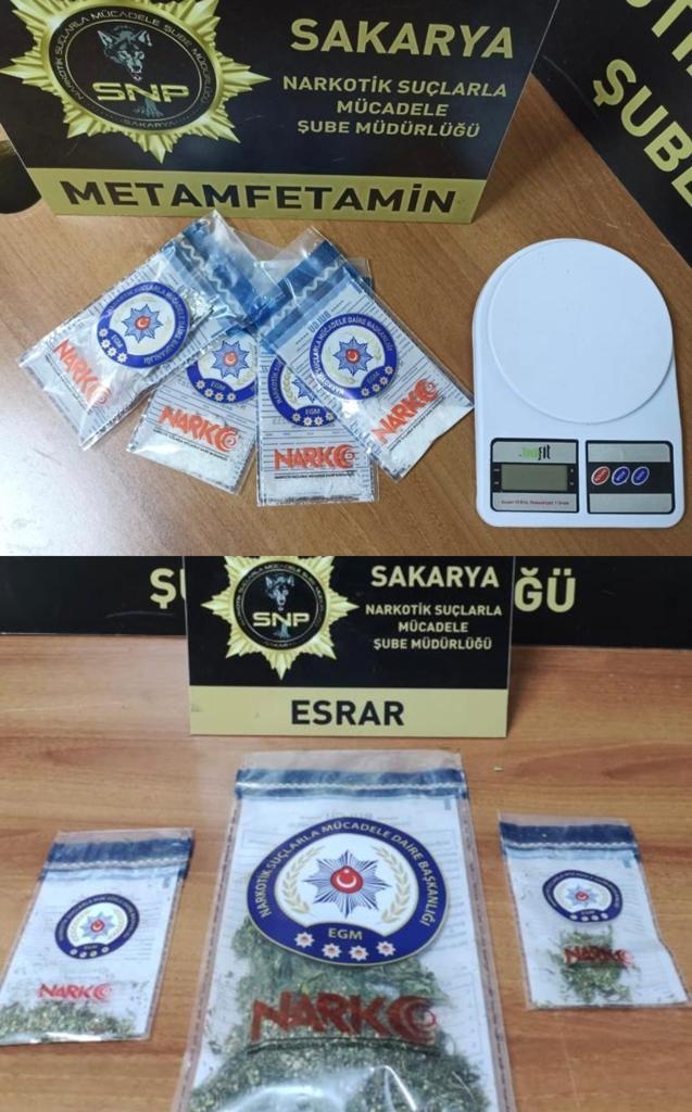 Sakarya'da narkotik operasyonları