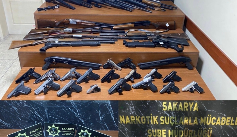 Sakarya'da narkotik operasyonu kamerada