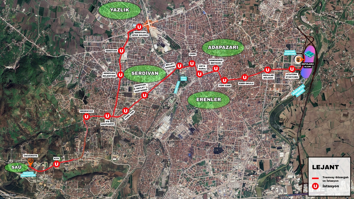 Sakarya'da tramway hattı ihaleye çıkıyor