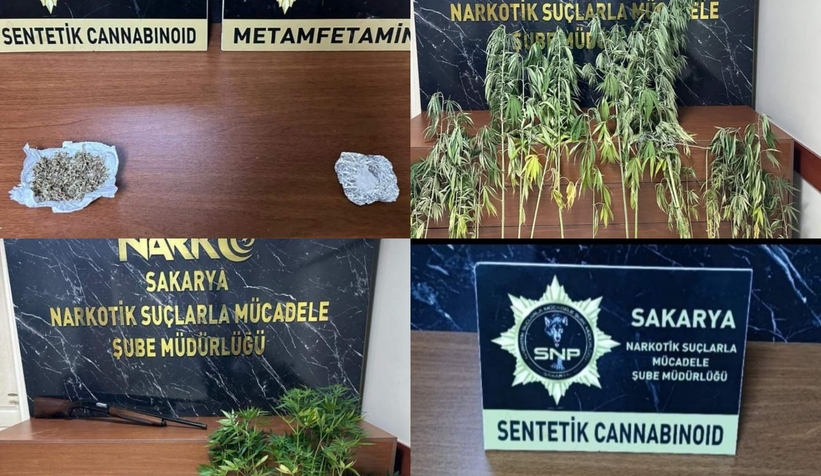 Sakarya'da uyuşturucu operasyonları