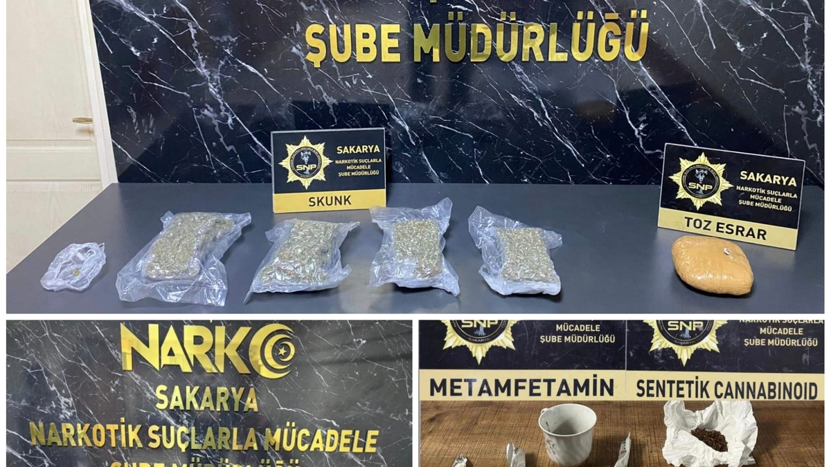Sakarya'da uyuşturucu operasyonu