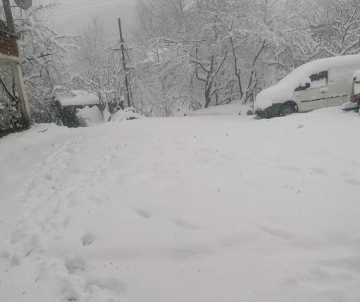 Sakarya'da yüksek kesimlerde kar etkili oluyor