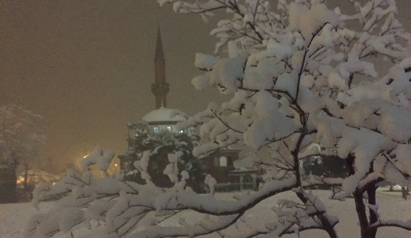 Sakarya'dan kar manzaraları