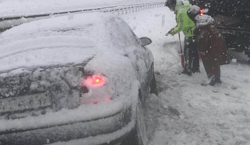 Sakarya'dan kar manzaraları