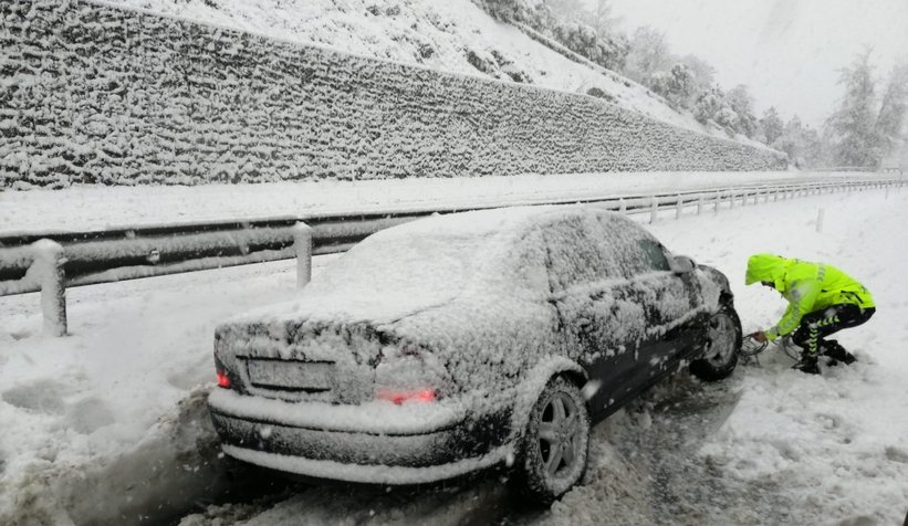 Sakarya'dan kar manzaraları
