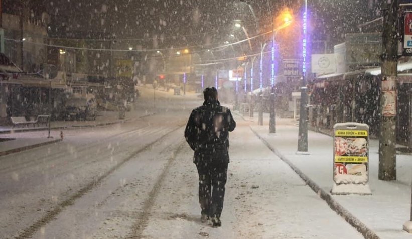 Sakarya'dan kar manzaraları