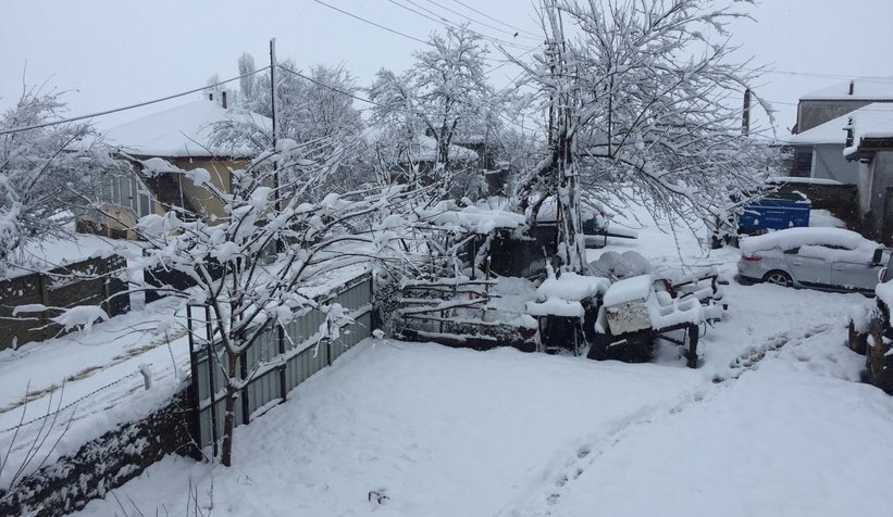 Sakarya'dan kar manzaraları