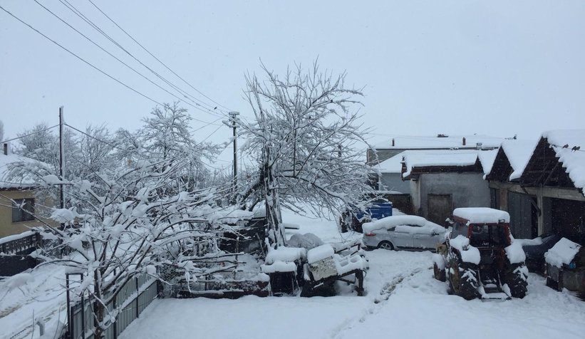 Sakarya'dan kar manzaraları