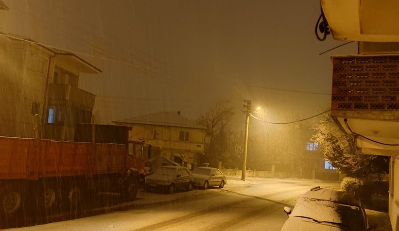 Sakarya'dan kar manzaraları
