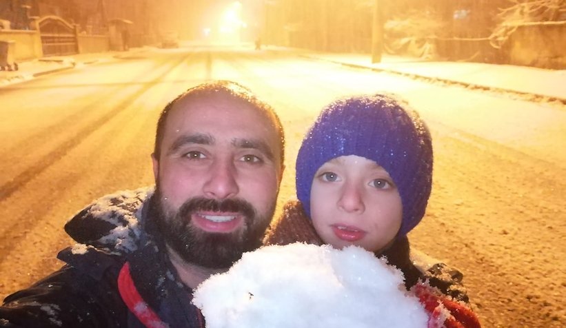 Sakarya'dan kar manzaraları