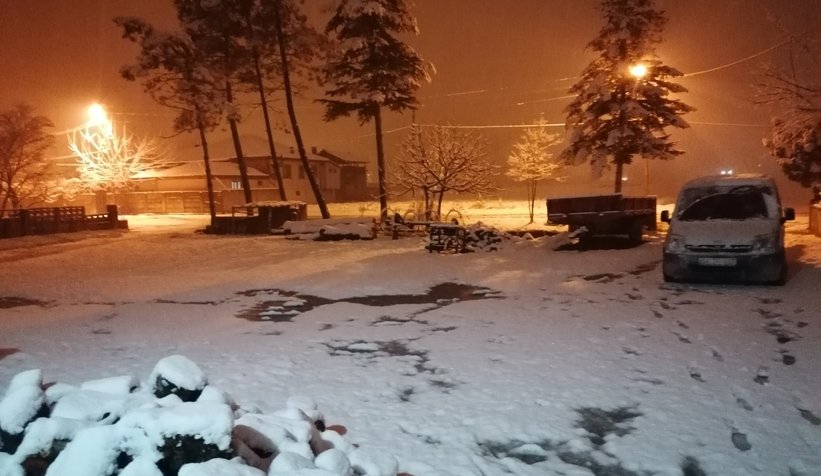 Sakarya'dan kar manzaraları