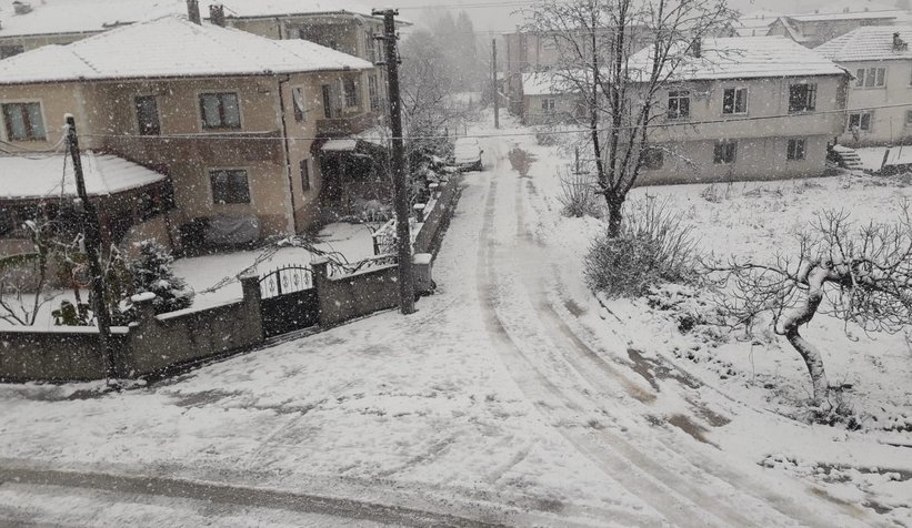 Sakarya'dan kar manzaraları