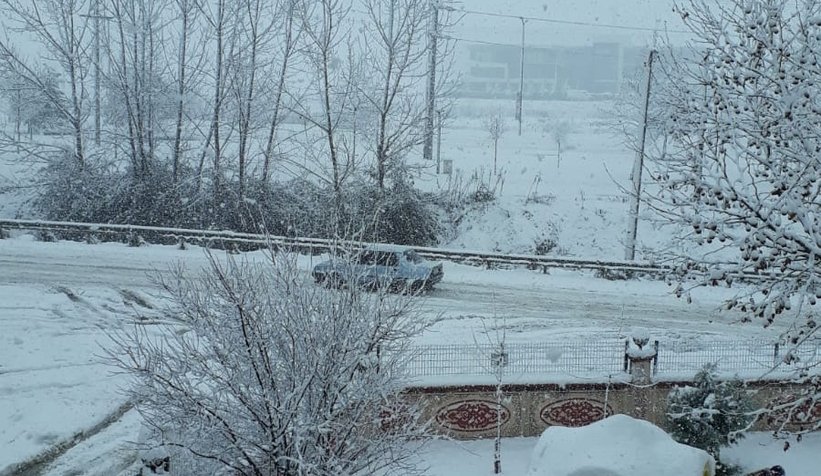 Sakarya'dan kar manzaraları