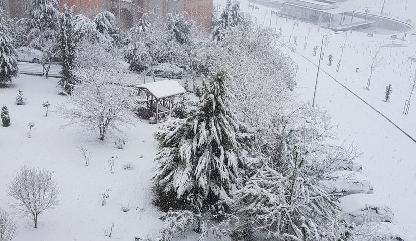 Sakarya'dan kar manzaraları